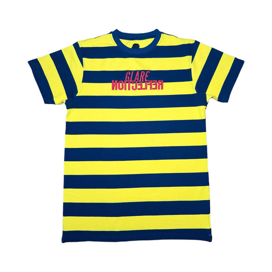 Yellow and Navy Striped Tee